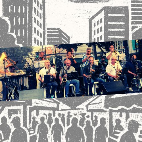 Bracco Big Band se apresentando no ItaimFest Páscoa 2025
